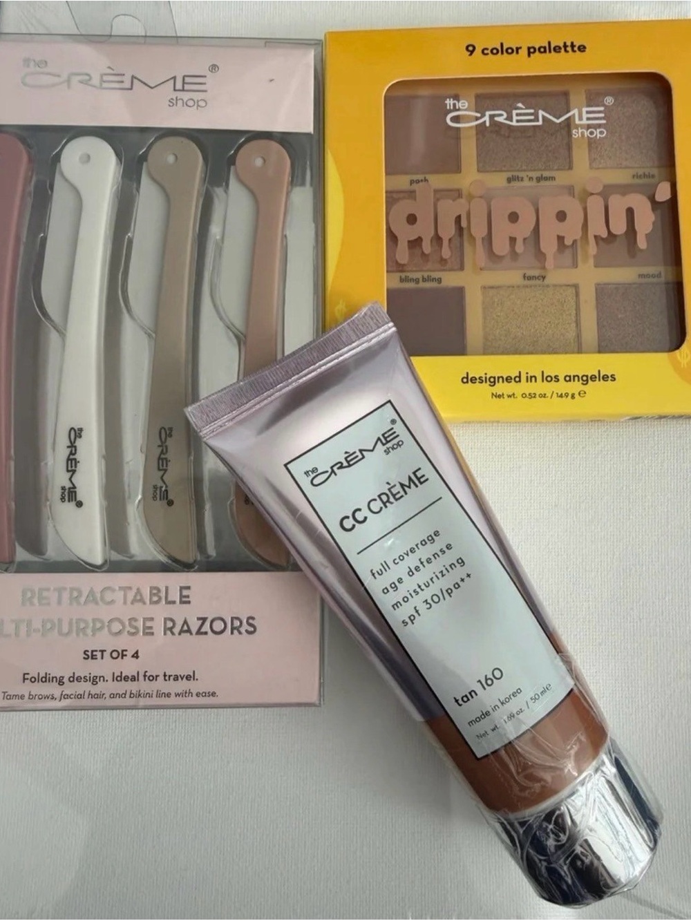 the CRÈME shop Makeup and Skin Care Bundle